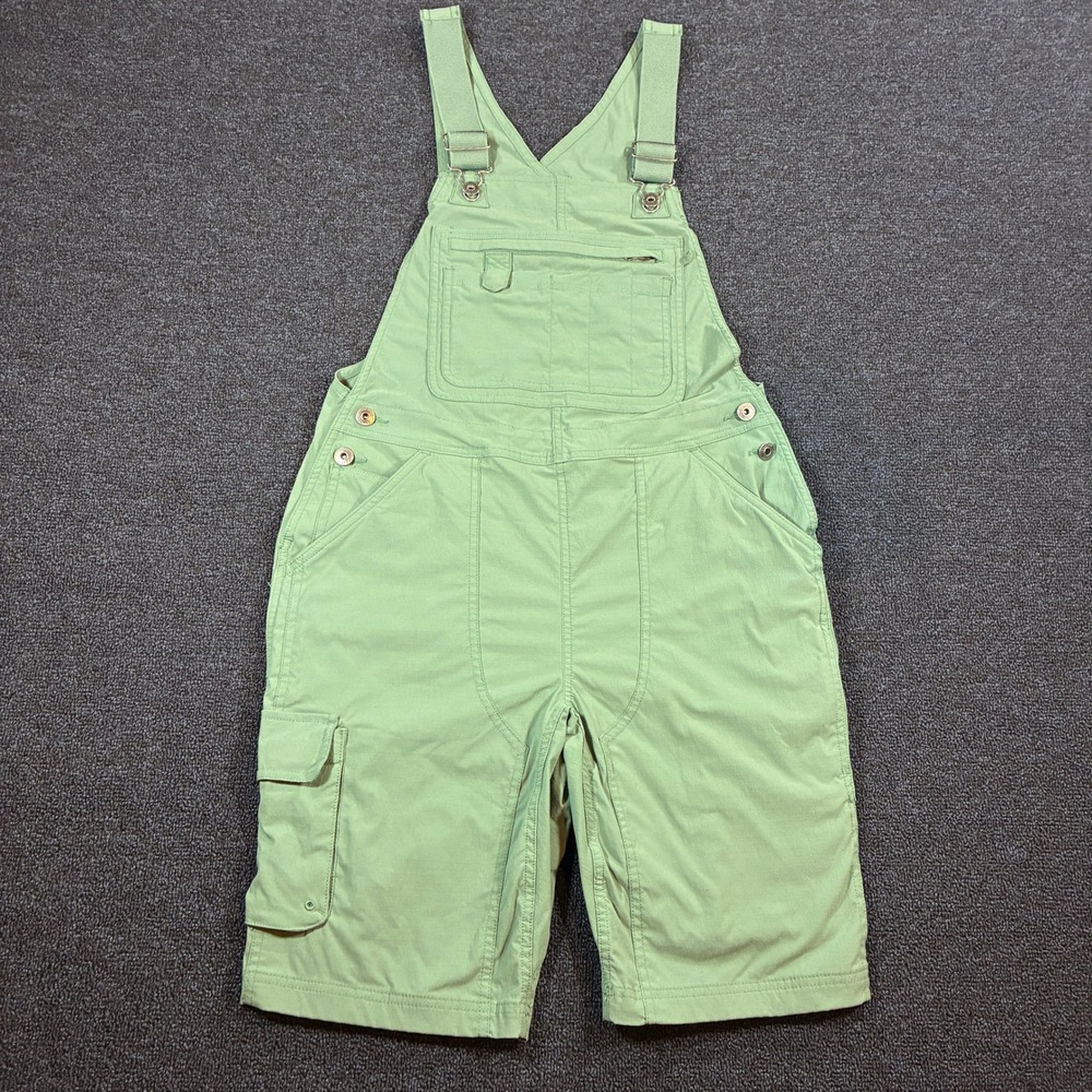 Duluth Heirloom Gardening Short Overalls Womens Small Green Ripstop Utility Work